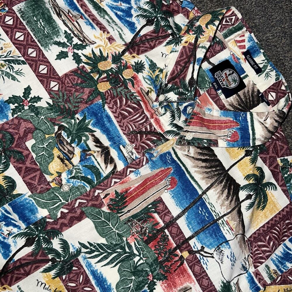 Mele Kalikimaka Reyn Spooner Christmas Button Down Shirt Mens 2XL
